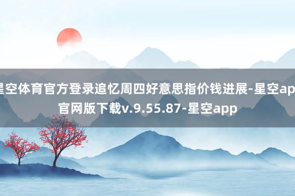 星空体育官方登录追忆周四好意思指价钱进展-星空app官网版下载v.9.55.87-星空app