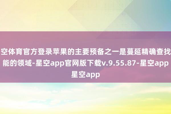 星空体育官方登录苹果的主要预备之一是蔓延精确查找功能的领域-星空app官网版下载v.9.55.87-星空app