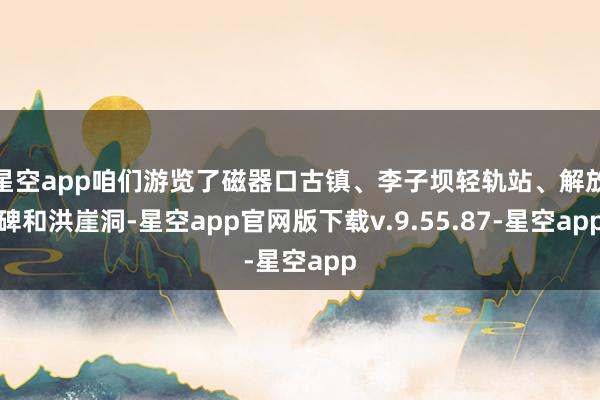 星空app咱们游览了磁器口古镇、李子坝轻轨站、解放碑和洪崖洞-星空app官网版下载v.9.55.87-星空app
