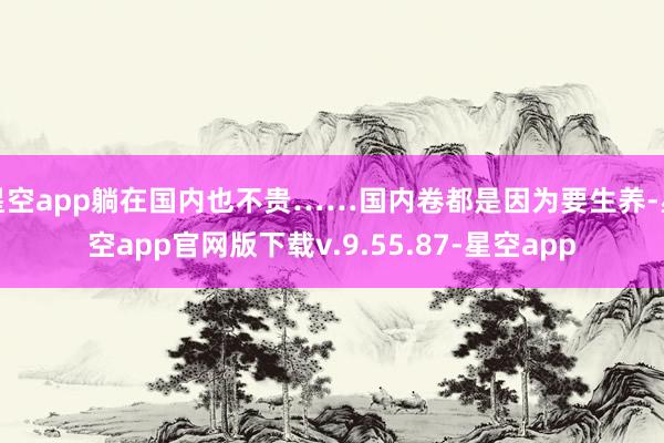星空app躺在国内也不贵……国内卷都是因为要生养-星空app官网版下载v.9.55.87-星空app