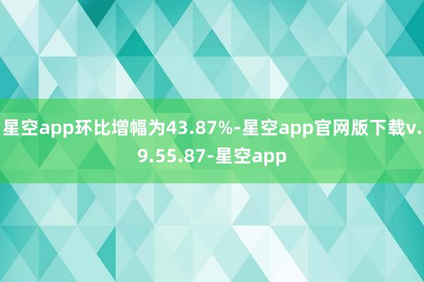 星空app环比增幅为43.87%-星空app官网版下载v.9.55.87-星空app