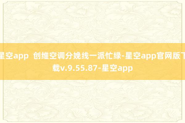 星空app  创维空调分娩线一派忙绿-星空app官网版下载v.9.55.87-星空app
